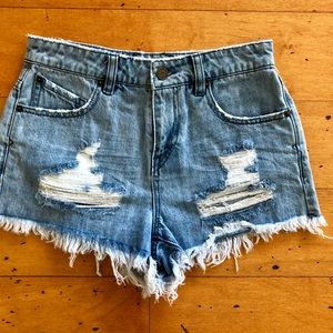 Volcom Jean Shorts Distressed 1 25